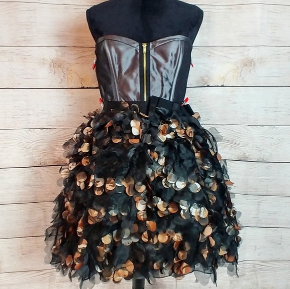 Love 16 Dresses & Skirts - New Love 16 corset bustier black party dress 8 10